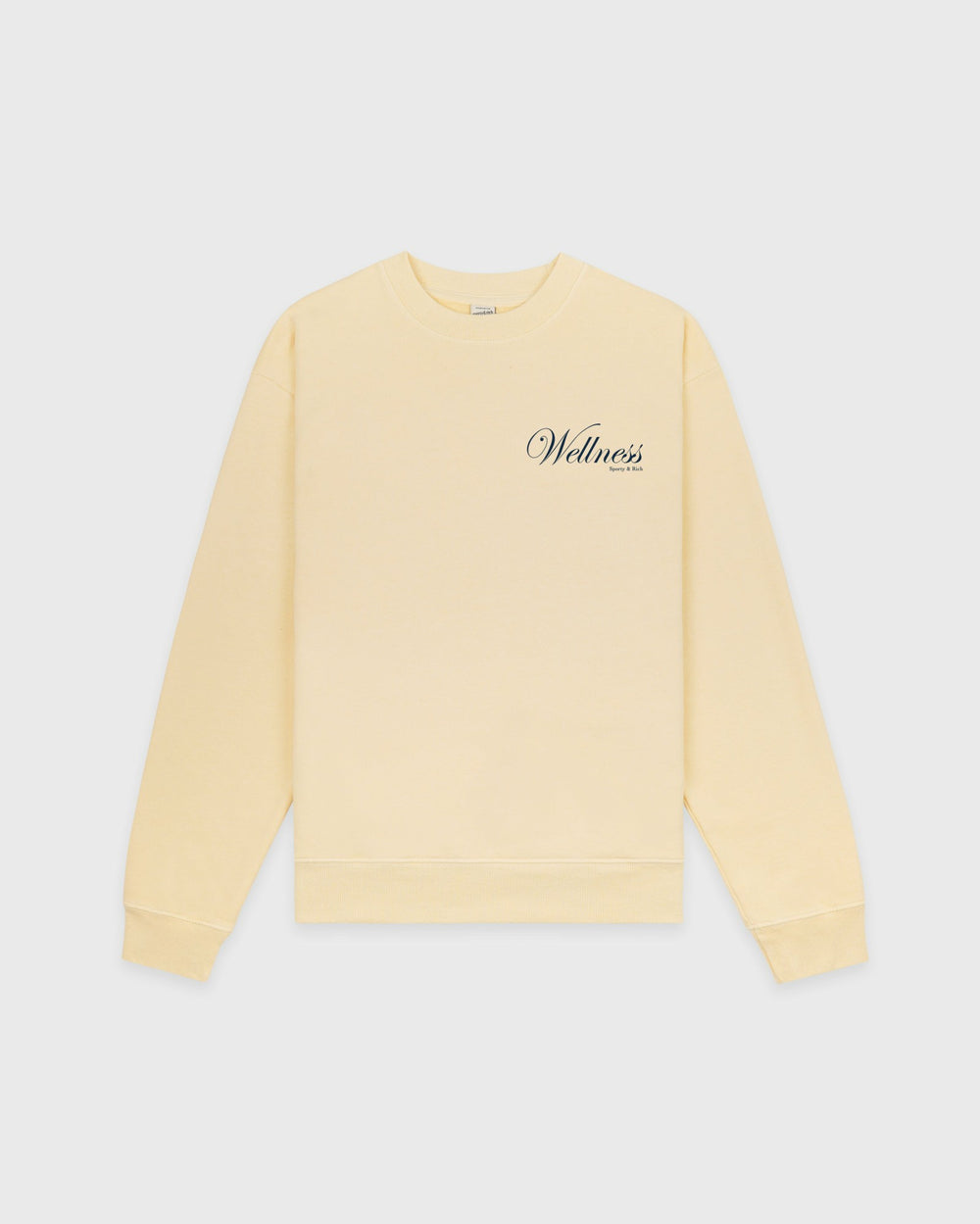 Avenue Crewneck - Almond/Navy Sporty & Rich Discount