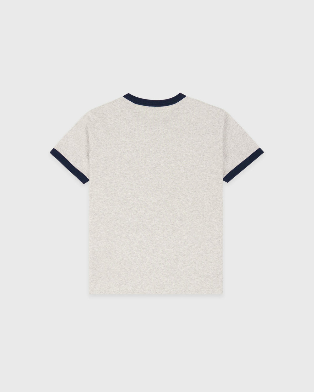 BH Riding Club Ringer Tee - Heather Gray/Dark Navy Sporty & Rich Outlet
