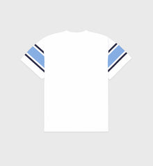 Wellness 94 Rugby Tee - White/Flax blue/Navy Sporty & Rich Online