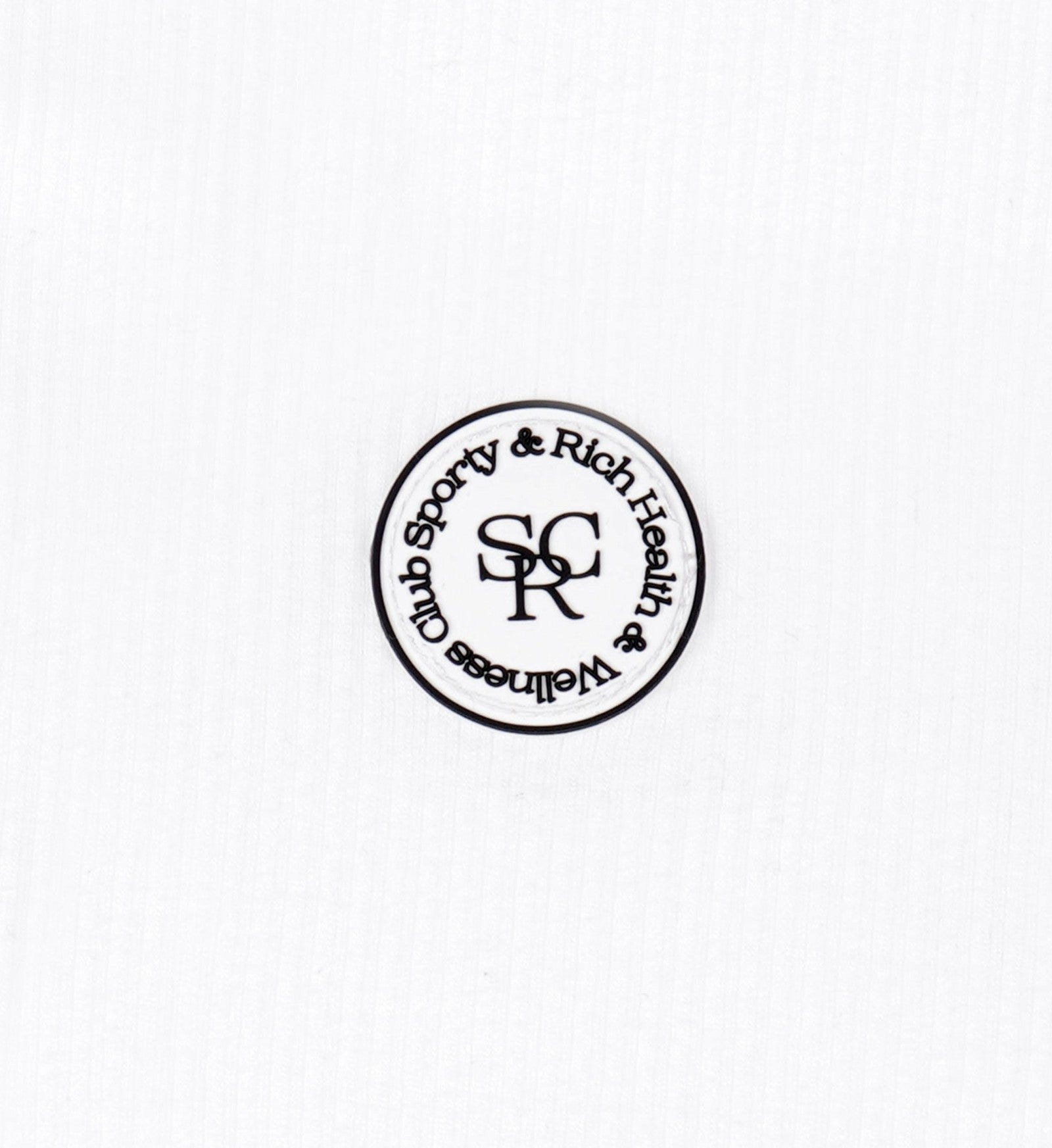 SRHWC Ribbed Tank - White/Black Sporty & Rich Outlet