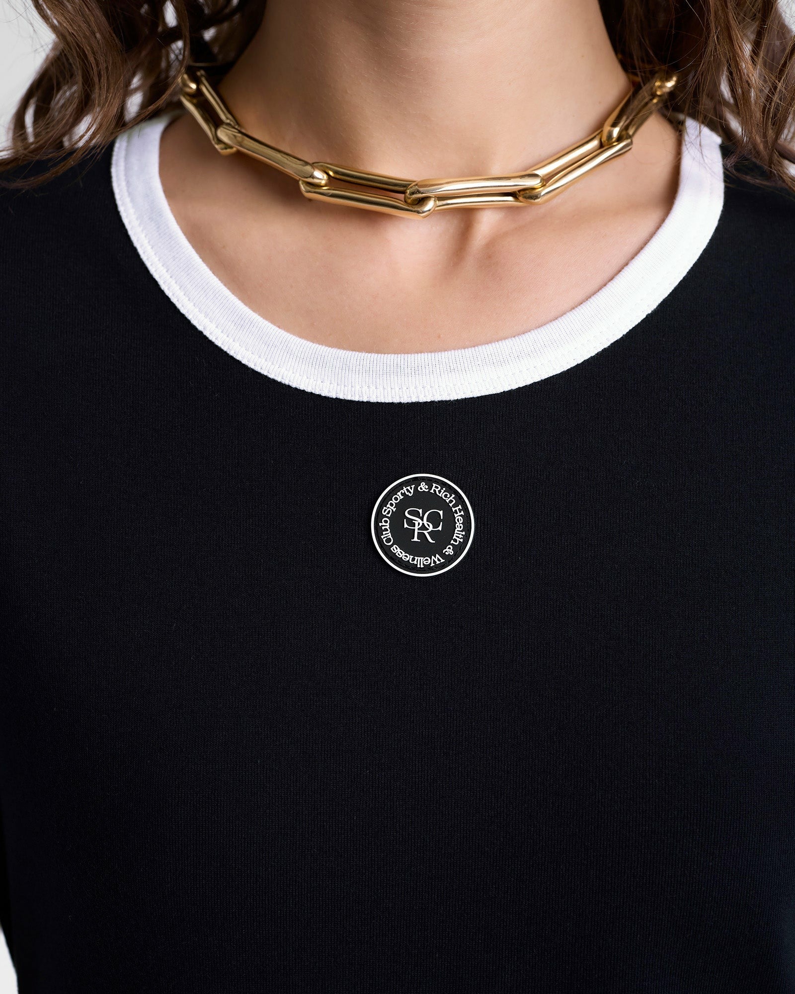 SRHWC Ringer Tee - Black/White Sporty & Rich Online
