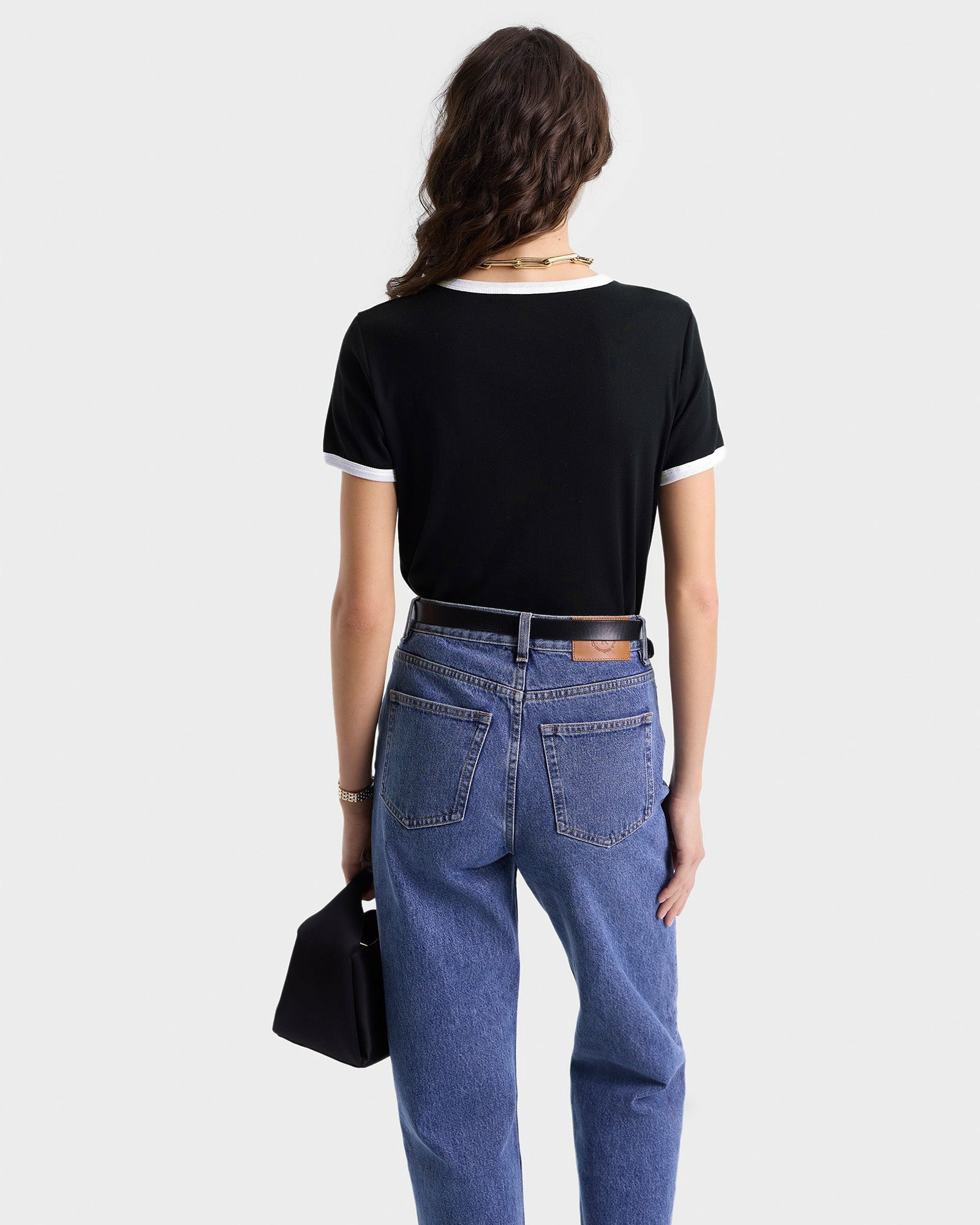 SRHWC Ringer Tee - Black/White Sporty & Rich Online