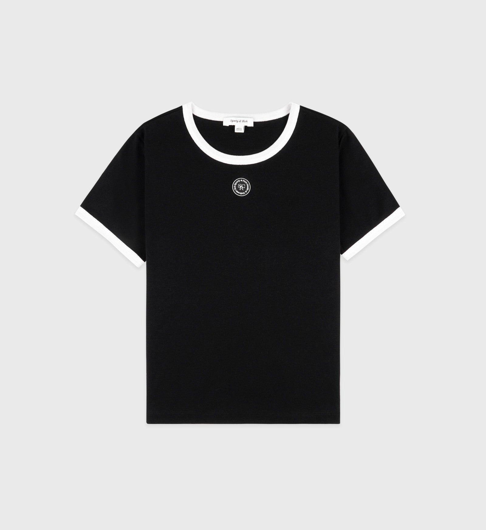 SRHWC Ringer Tee - Black/White Sporty & Rich Online