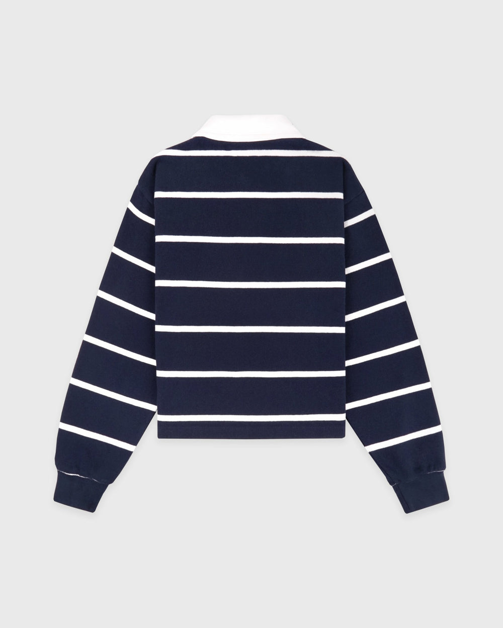 Serif Logo Rugby Polo - Navy/White Sporty & Rich Discount