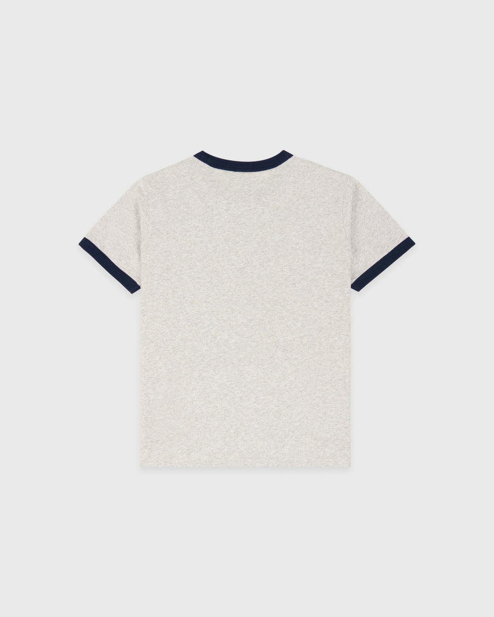BH Crest Soft Ringer Tee - Heather Gray/Navy Sporty & Rich For Sale