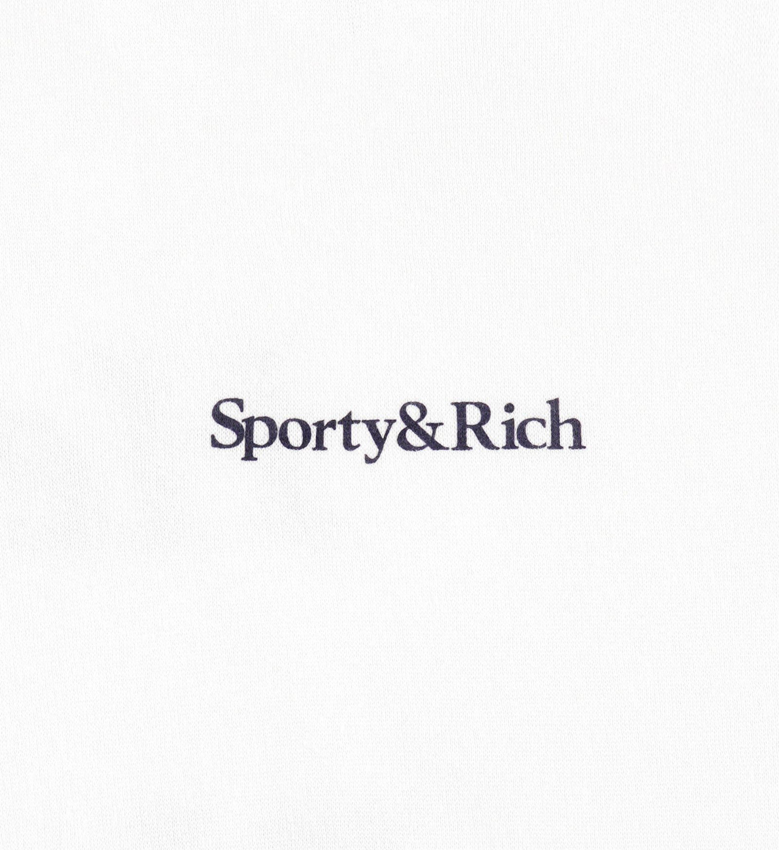 Serif Logo Soft Disco Short - White/Navy Sporty & Rich Outlet