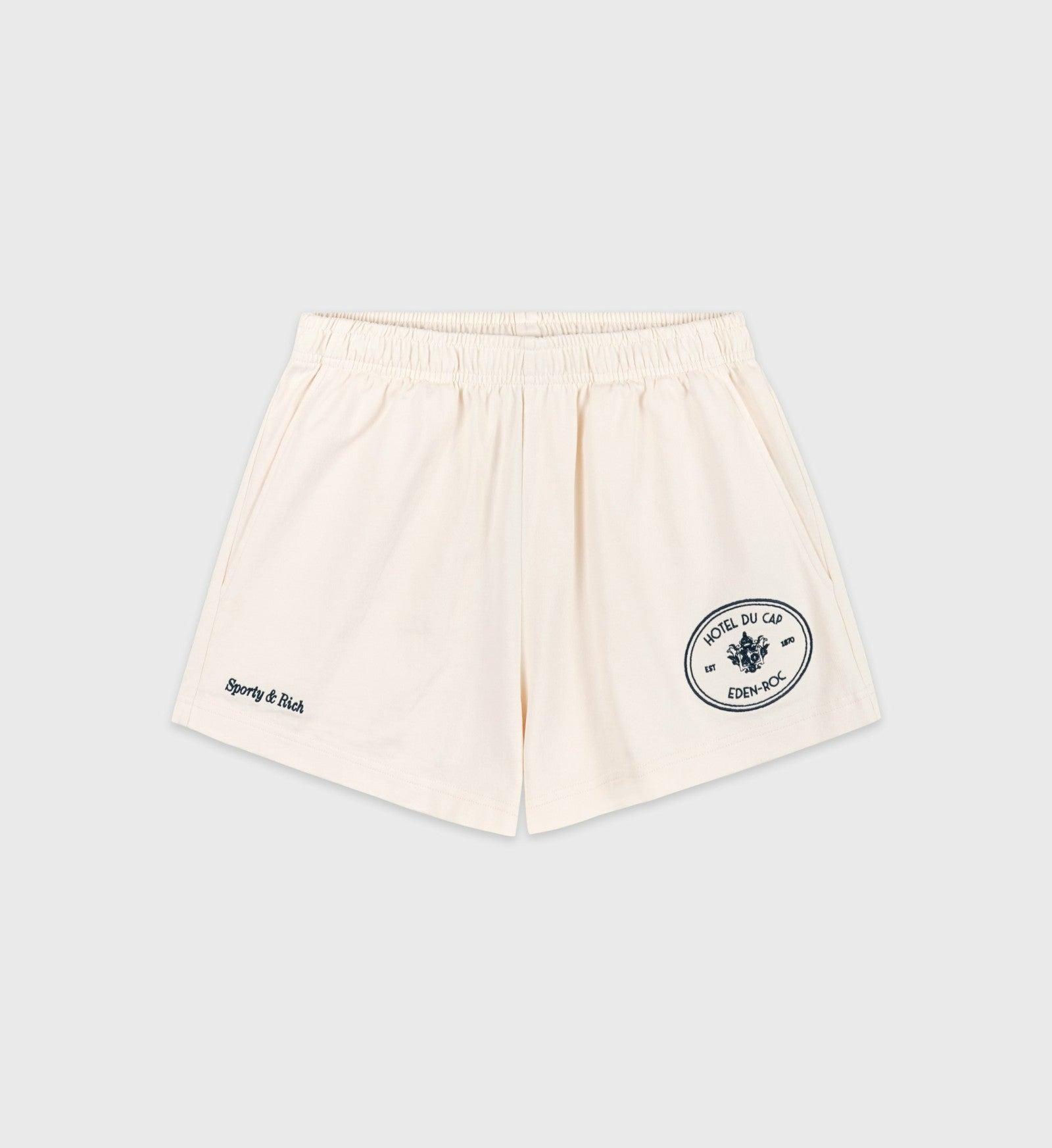 Eden Crest Disco Short - Cream/Navy Sporty & Rich Online