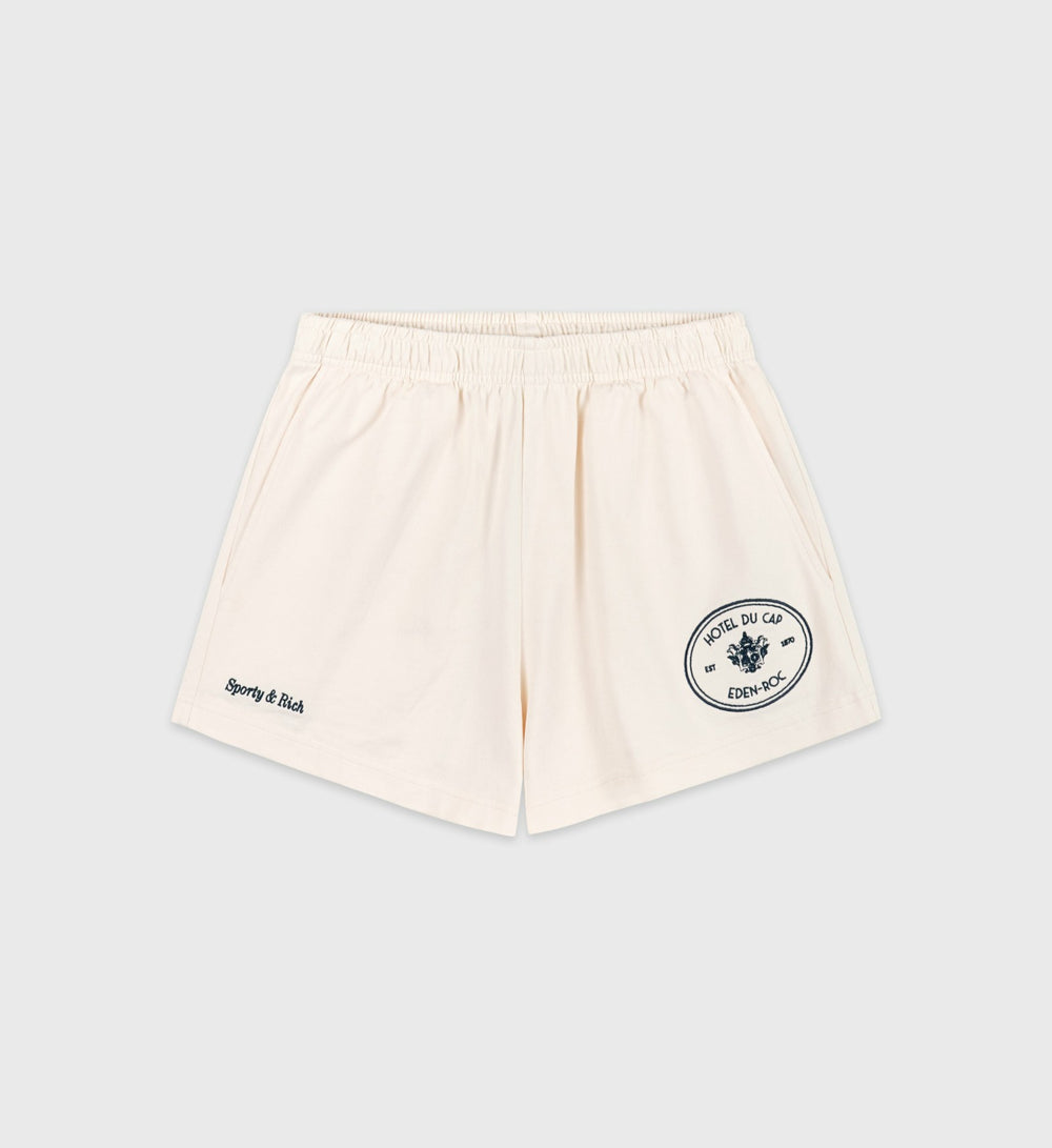 Eden Crest Disco Short - Cream/Navy Sporty & Rich Online