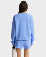 Wellness Ivy Disco short - Flax blue/White Sporty & Rich Outlet