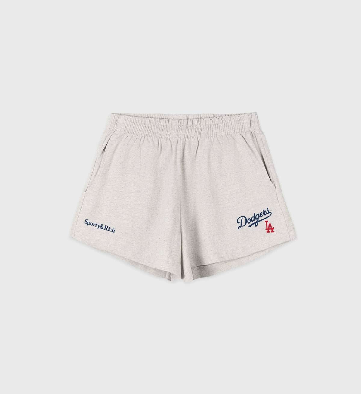 Dodgers Serif Disco Short - Heather Gray/Navy Sporty & Rich Online