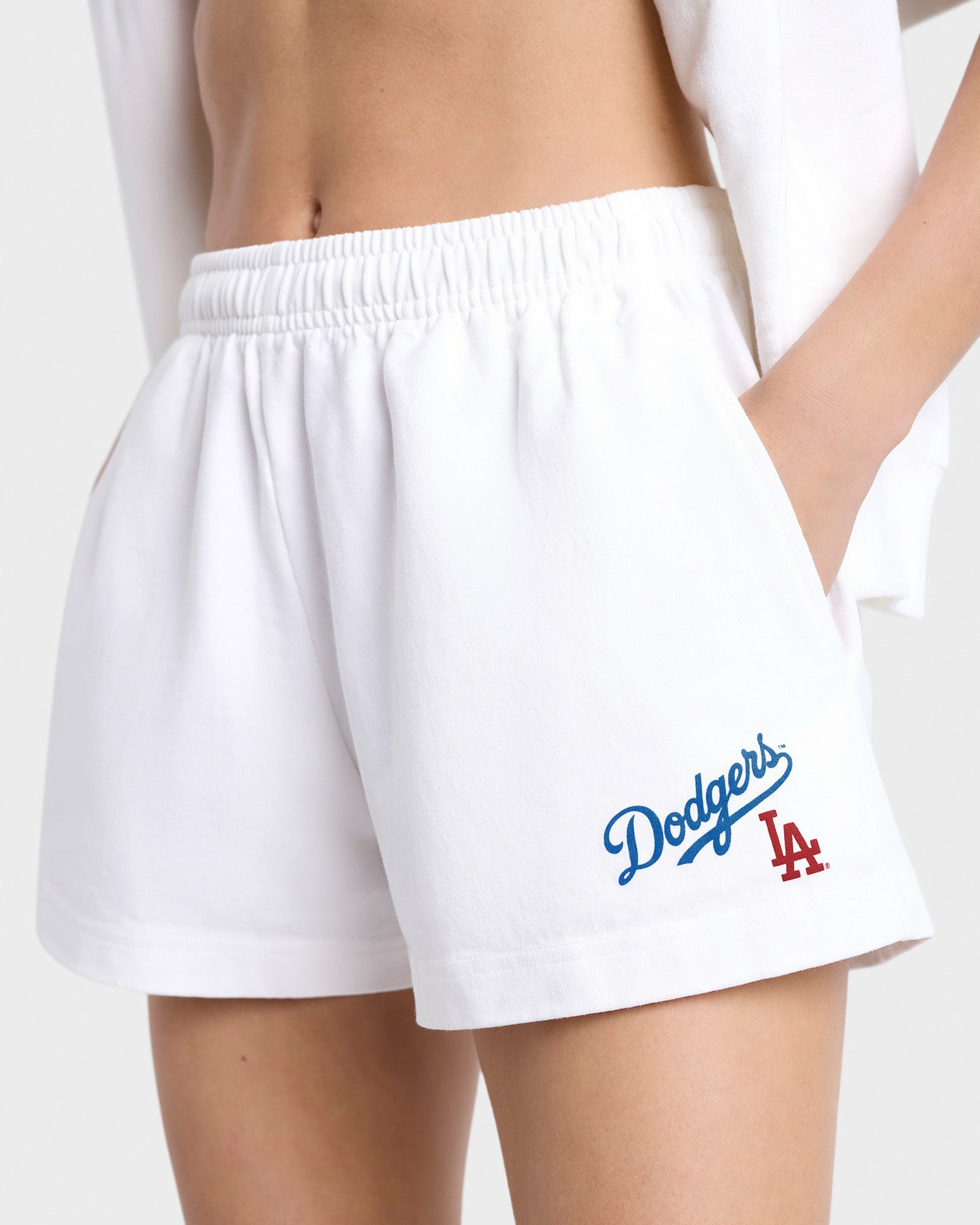 Dodgers Serif Disco Short - White/Team Blue Sporty & Rich Discount