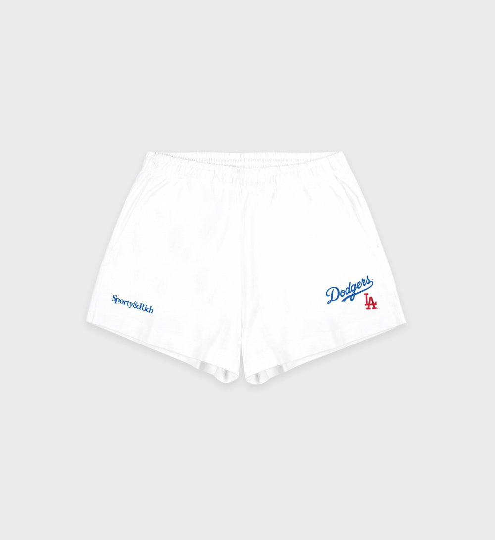 Dodgers Serif Disco Short - White/Team Blue Sporty & Rich Discount