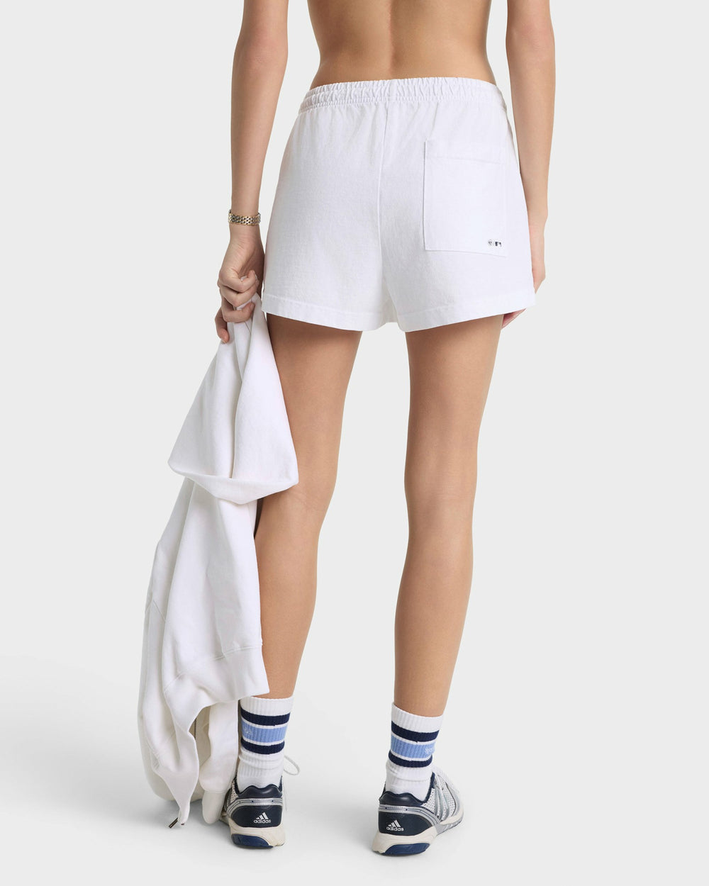 Heritage Yankees Serif Disco Short - White/Navy Sporty & Rich US