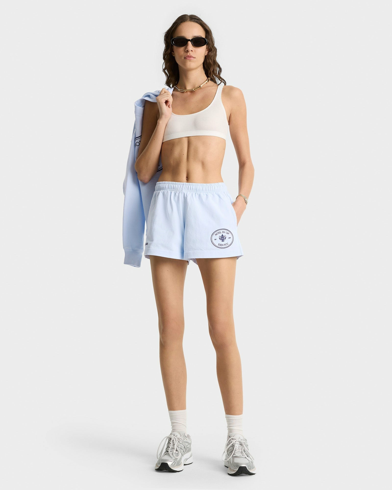 Eden Crest Disco Short - Ciel/Navy Sporty & Rich Online