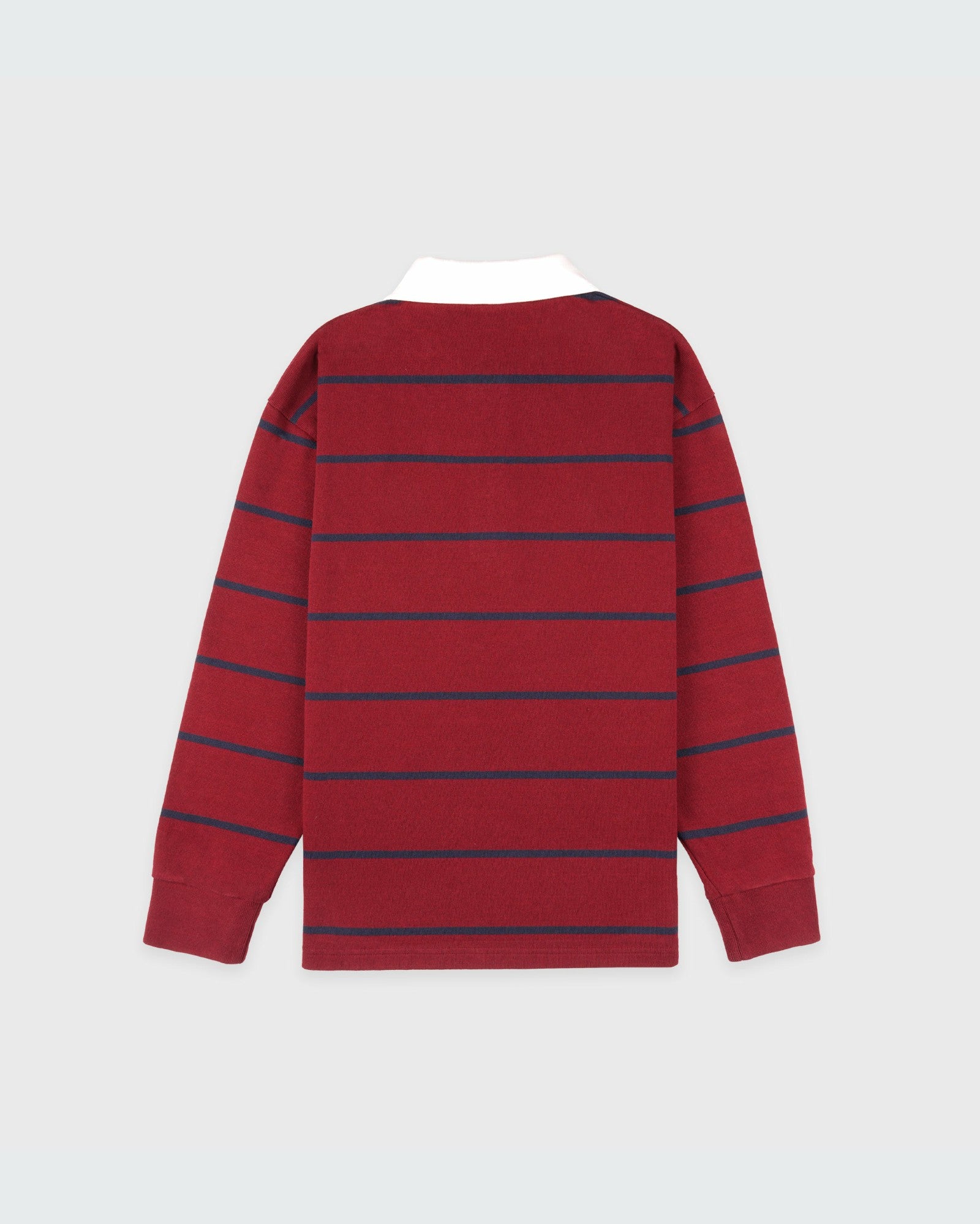 Serif Logo Rugby Polo Men - Merlot/White/Dark Navy Sporty & Rich For Sale
