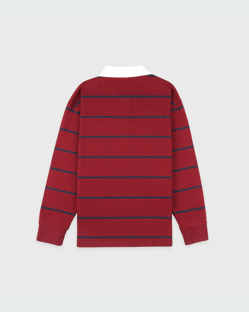 Serif Logo Rugby Polo Men - Merlot/White/Dark Navy Sporty & Rich For Sale