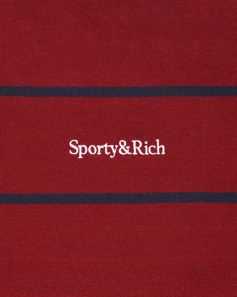 Serif Logo Rugby Polo Men - Merlot/White/Dark Navy Sporty & Rich For Sale
