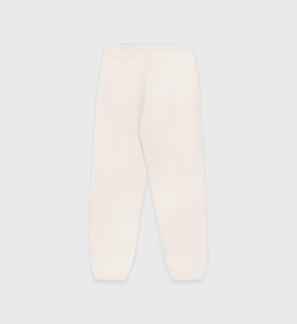 H&W Crest Kids Sweatpant - Cream/Navy Sporty & Rich US