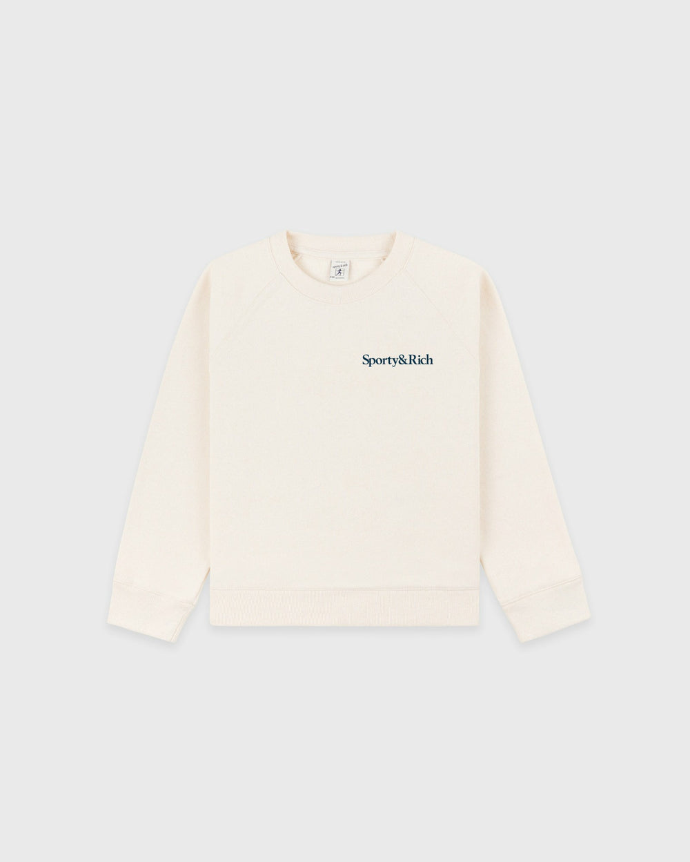 Eat More Veggies Kids Crewneck - Cream/Navy Sporty & Rich Sale
