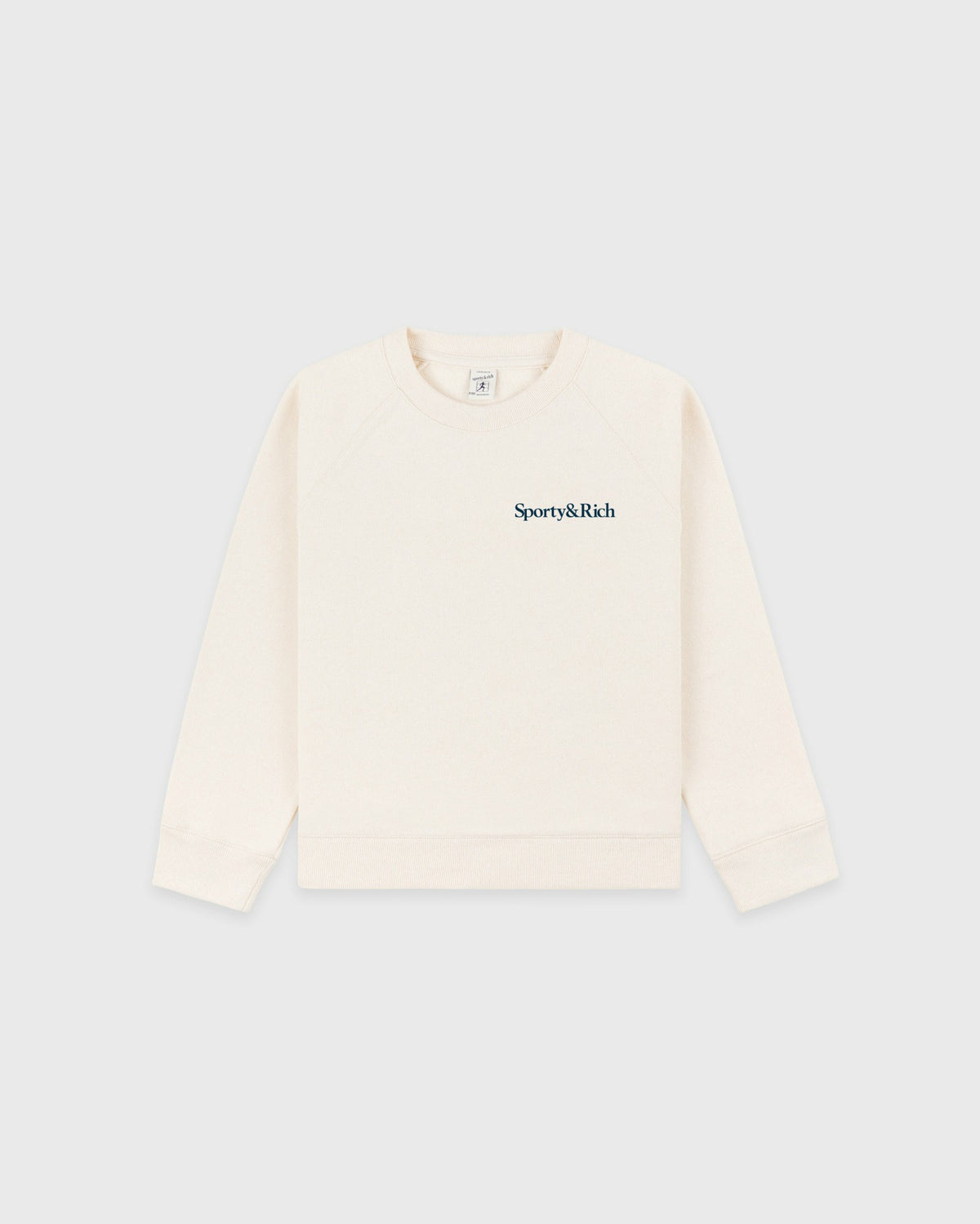 Eat More Veggies Kids Crewneck - Cream/Navy Sporty & Rich Sale
