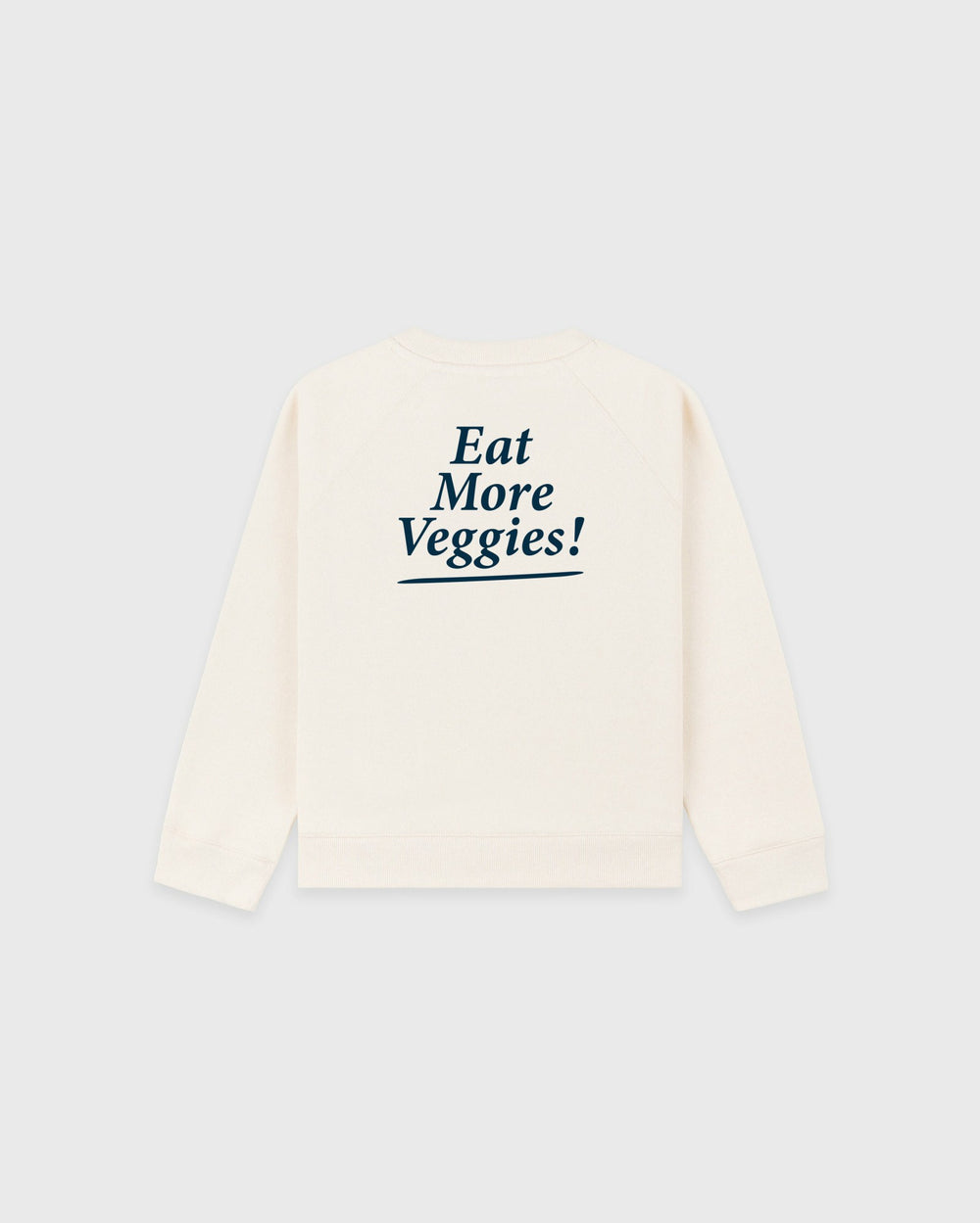 Eat More Veggies Kids Crewneck - Cream/Navy Sporty & Rich Sale