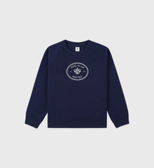 Eden Crest Kids Creweneck - Navy/White Sporty & Rich Outlet