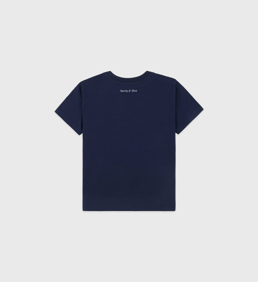 Eden Crest Kids T Shirt - Navy/White Sporty & Rich US