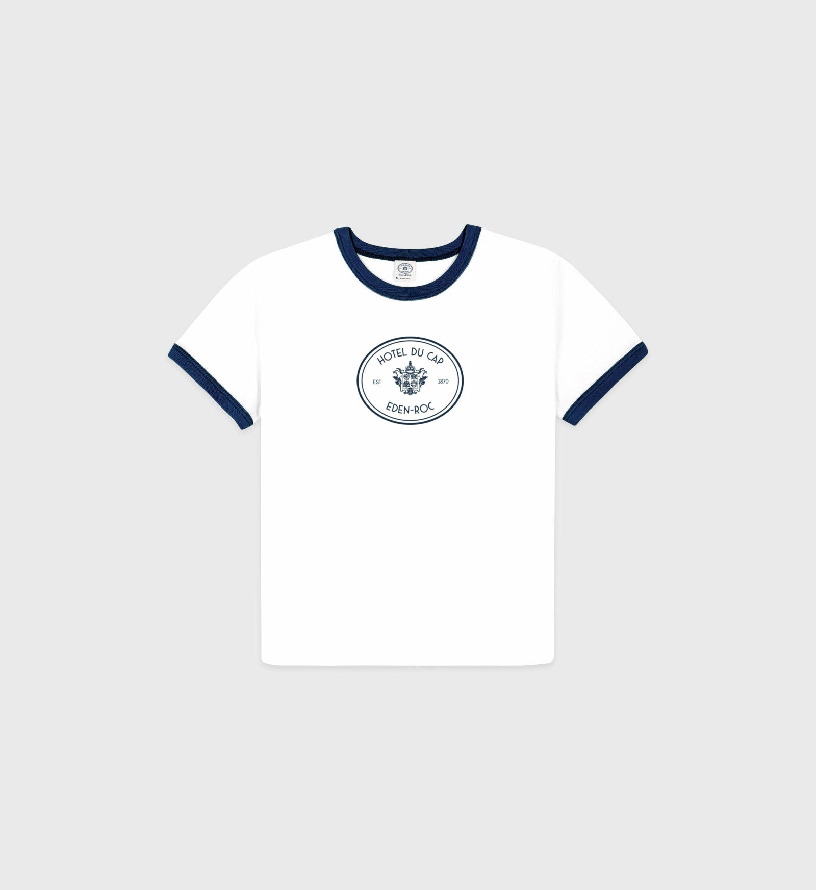 Eden Crest Kids Ringer Tee - White/Navy Sporty & Rich Sale