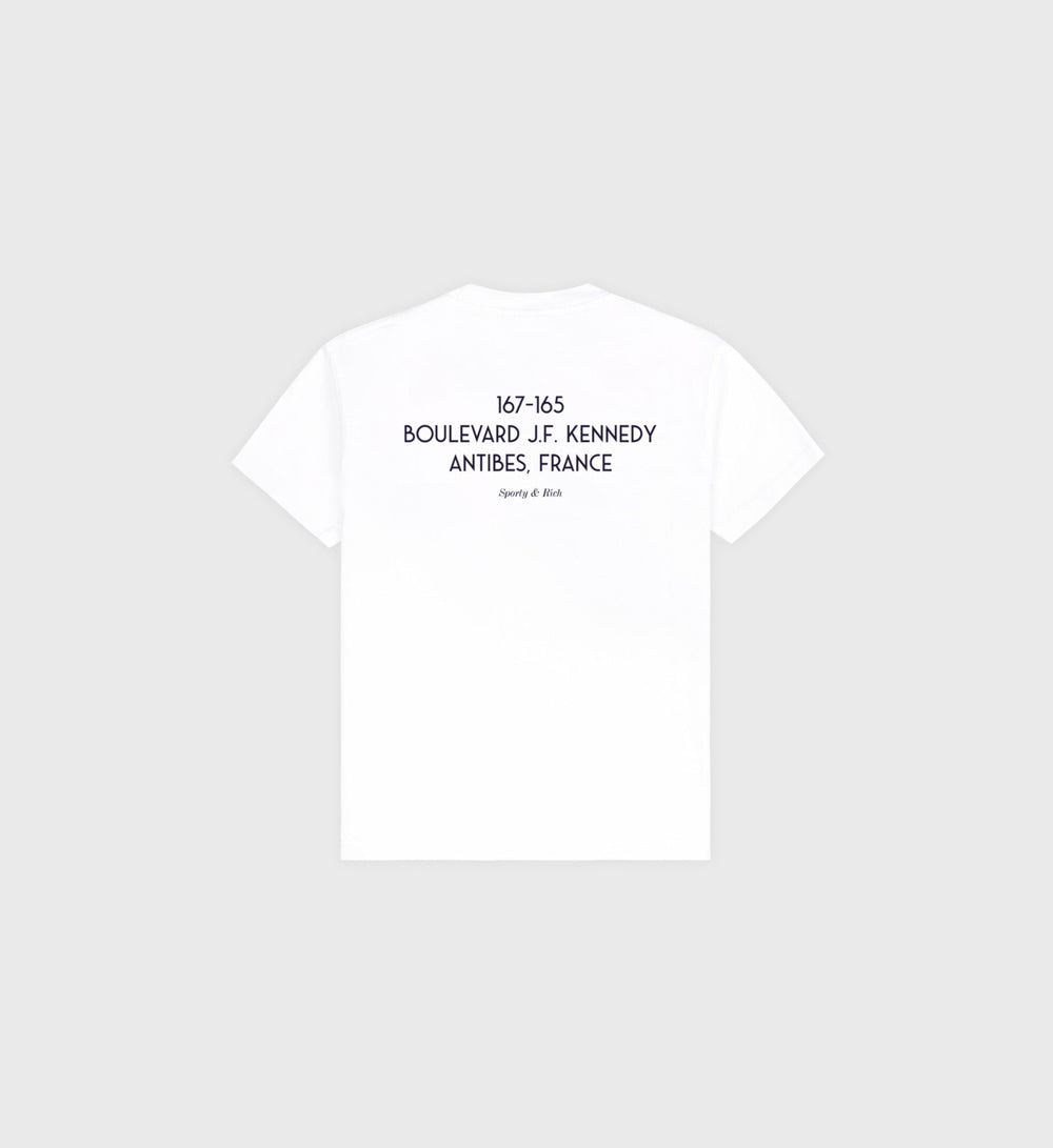 Eden Crest Kids T Shirt - White/Navy Sporty & Rich Discount