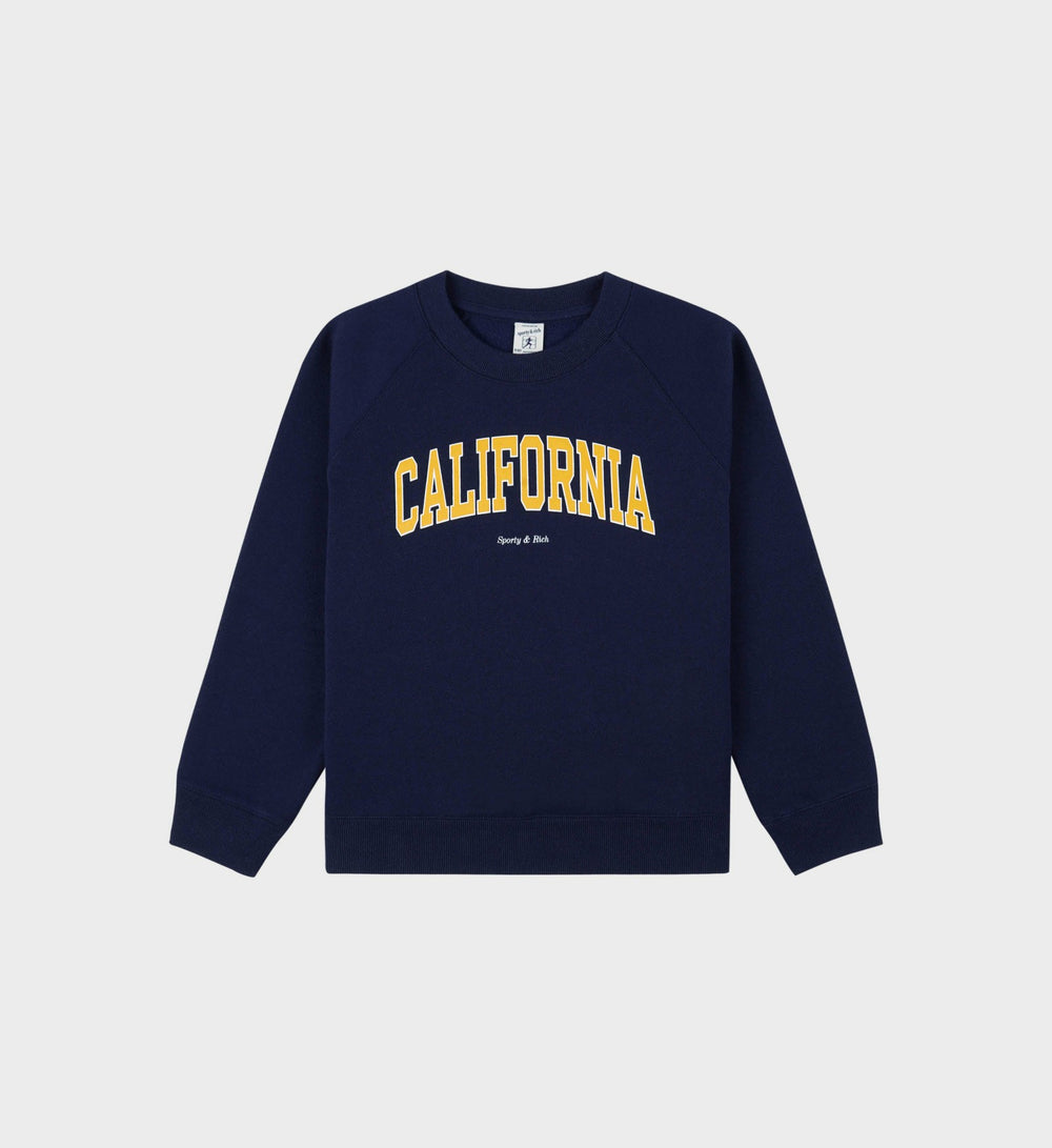 California Kids Crewneck - Navy/Gold Sporty & Rich Online