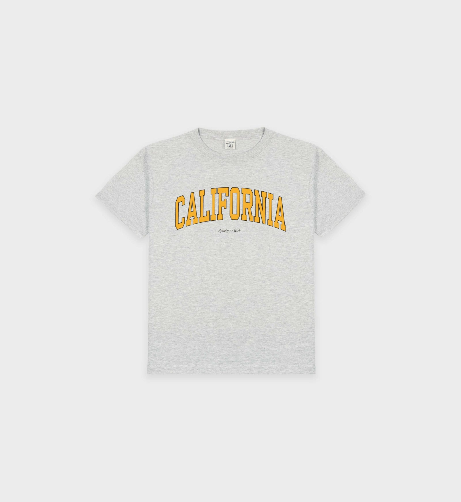 California Kids T-Shirt - Heather Gray/Gold Sporty & Rich For Sale