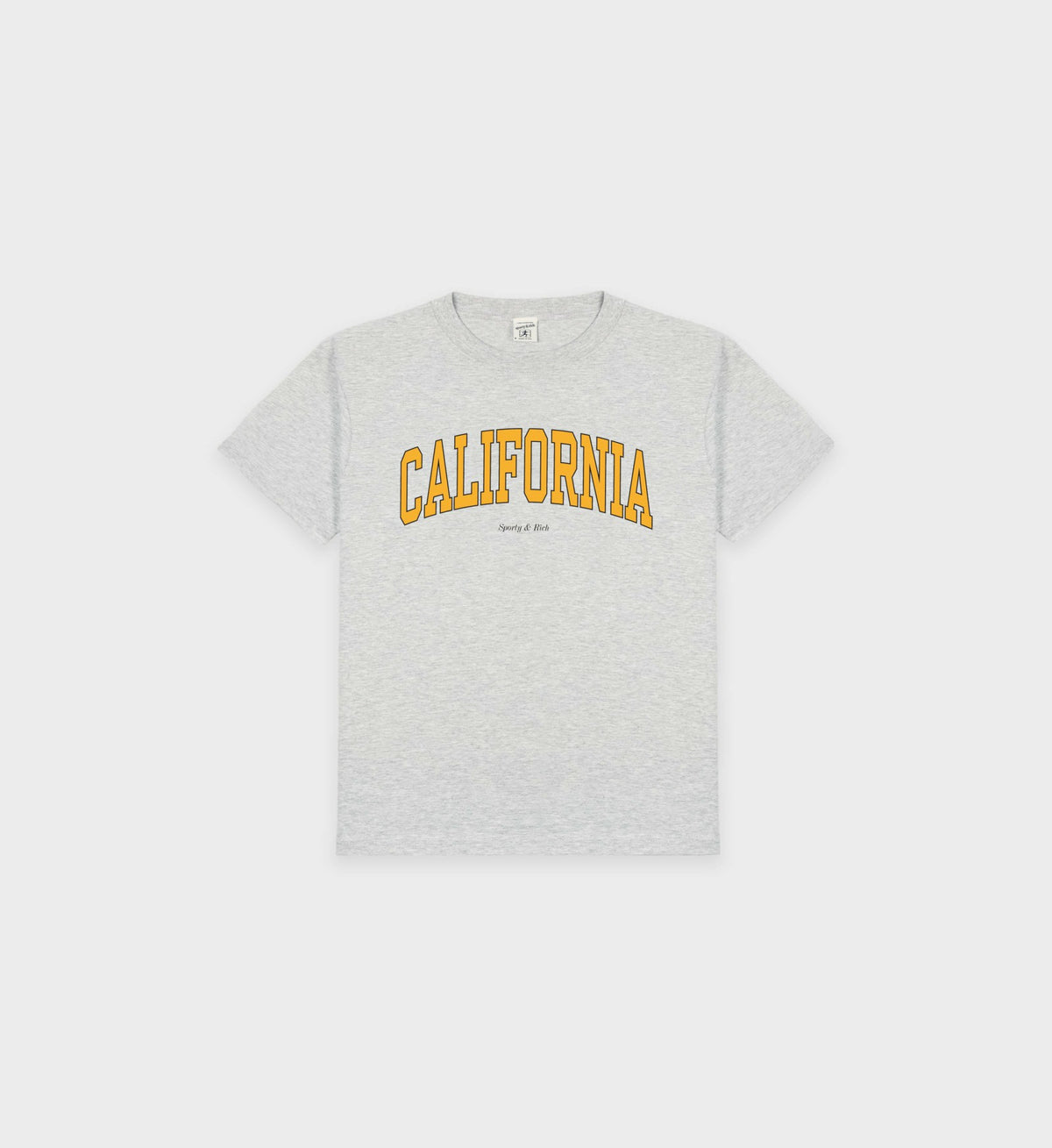 California Kids T-Shirt - Heather Gray/Gold Sporty & Rich For Sale