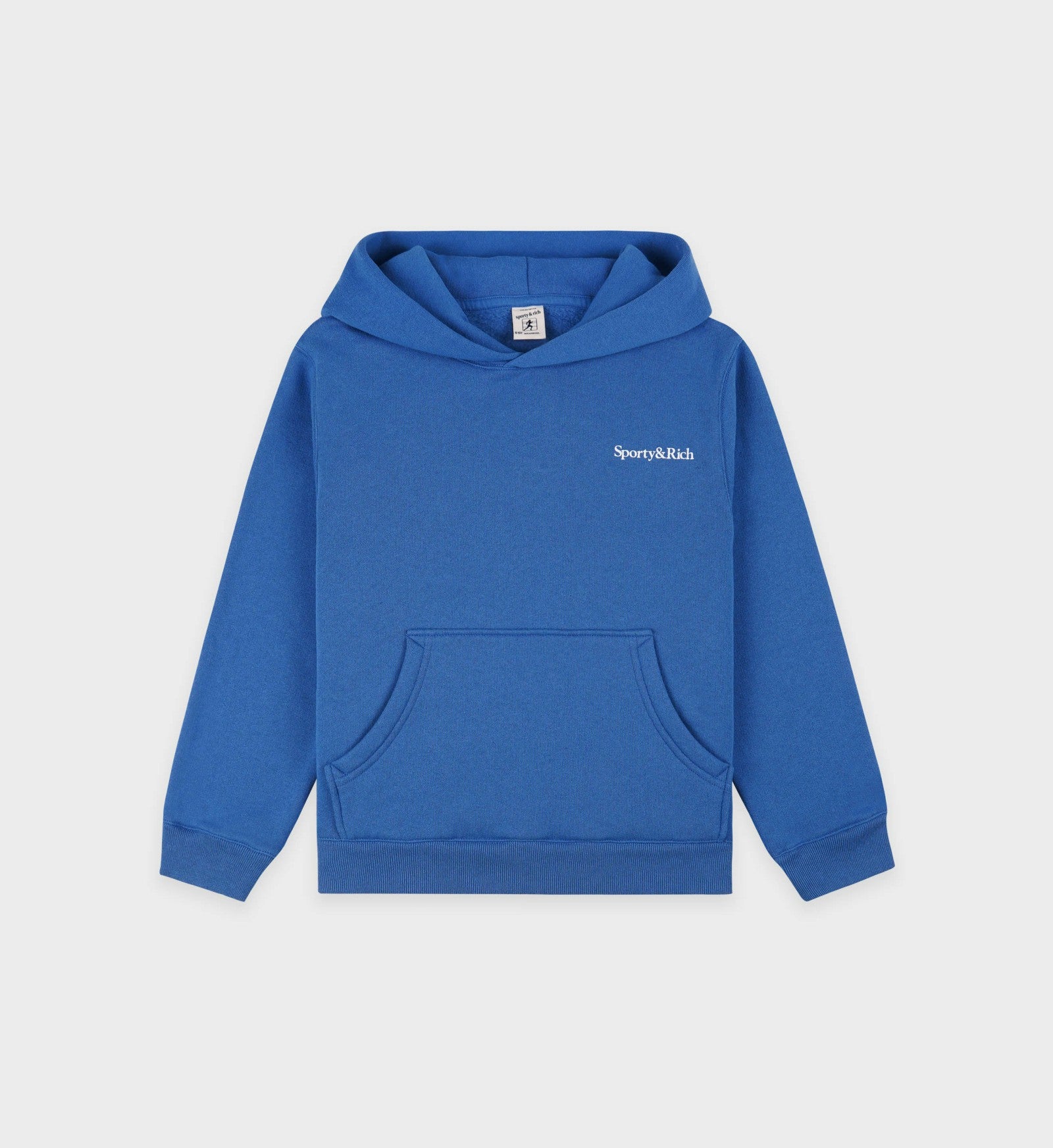 Serif Logo Kids Hoodie - Paris Blue Sporty & Rich Outlet