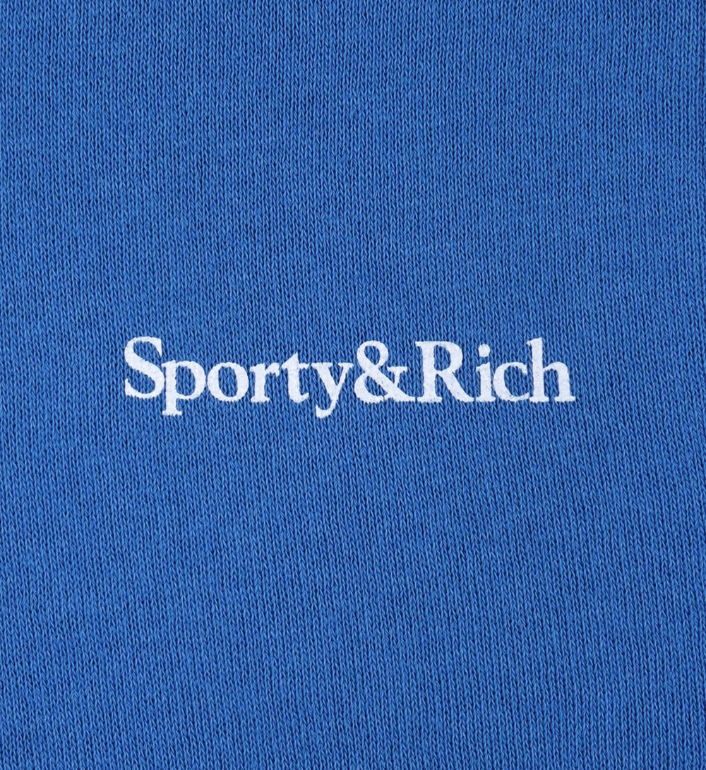 Serif Logo Kids Hoodie - Paris Blue Sporty & Rich Outlet