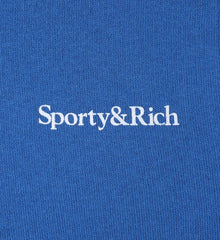Serif Logo Kids Sweatpant - Paris Blue/White Sporty & Rich US