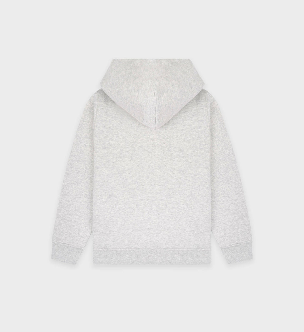 H&W Crest Kids Hoodie - Heather Gray/Forest Sporty & Rich Online
