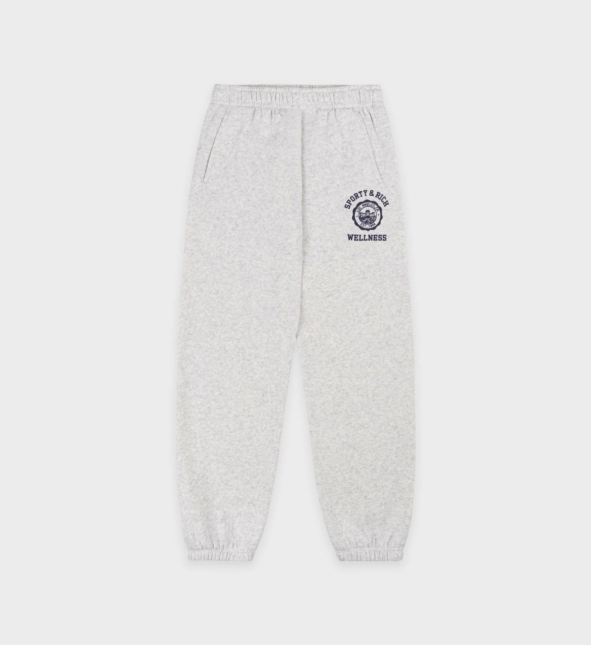 Emblem Kids Sweatpant - Heather Gray/Navy Sporty & Rich Discount