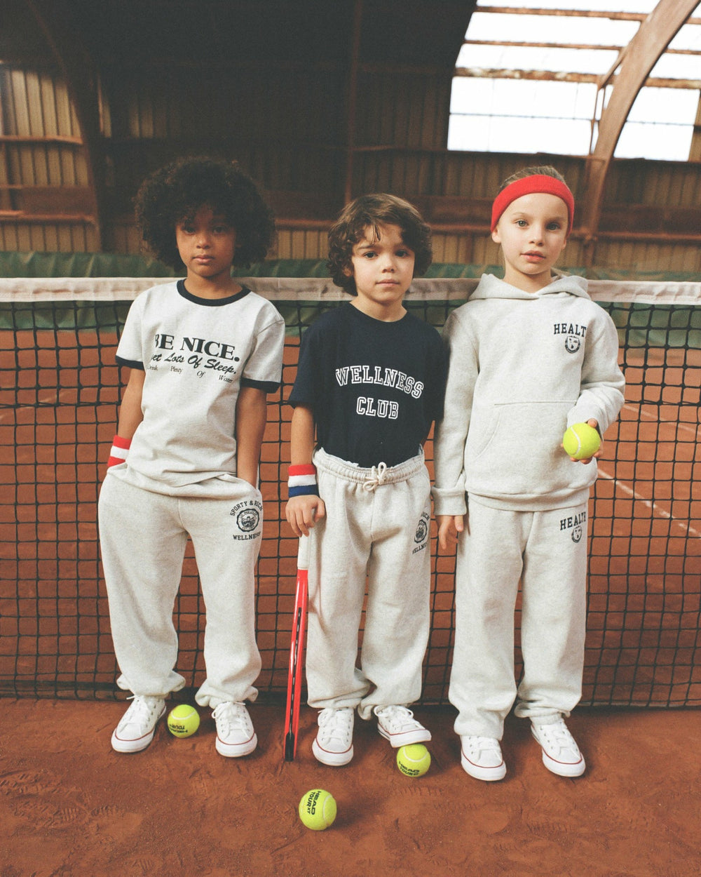 Emblem Kids Sweatpant - Heather Gray/Navy Sporty & Rich Discount