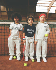 Emblem Kids Sweatpant - Heather Gray/Navy Sporty & Rich Discount