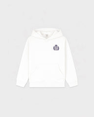 NY Crest Kids Hoodie - White/Light Navy Sporty & Rich US